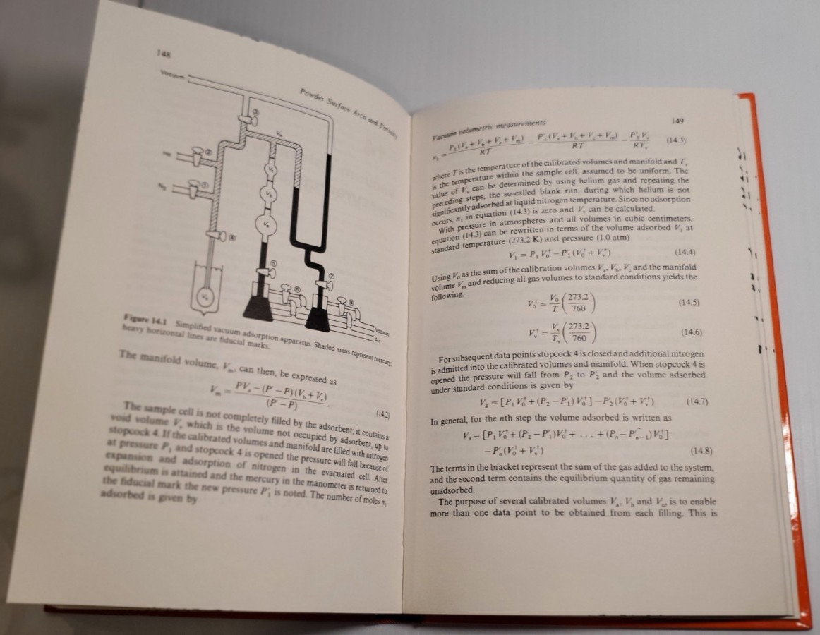1979 Powder Surface Area and Porosity Hardcover Book Powder Technology Series