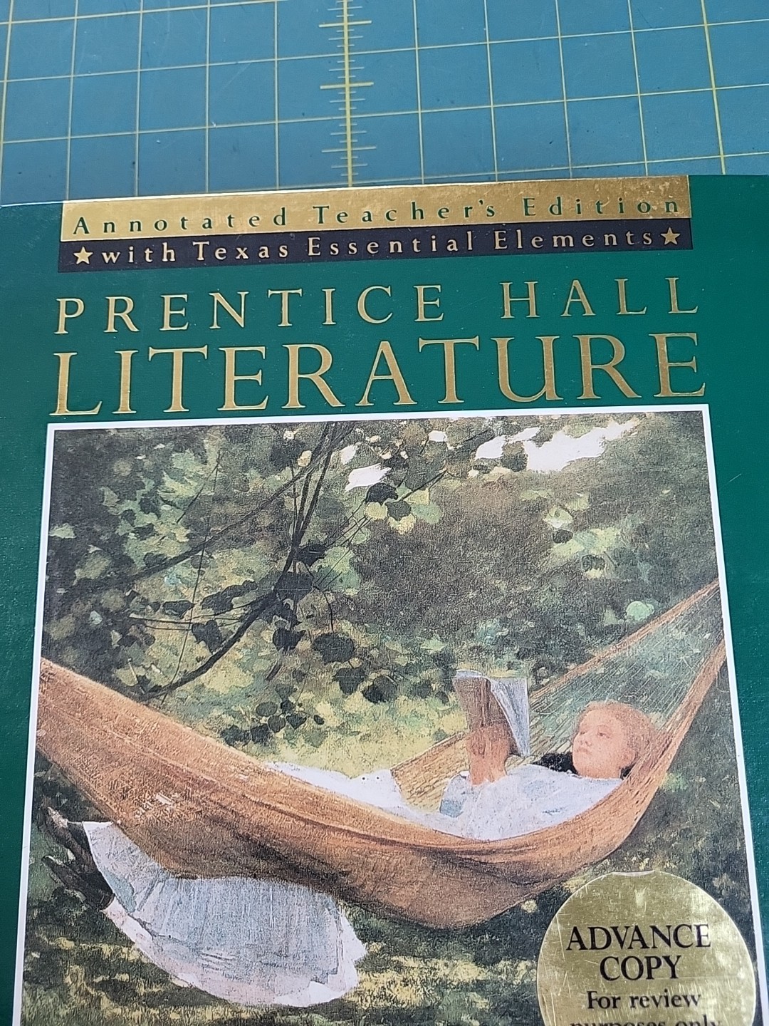 Prentice Hall Literature Gold Annotated Teacher Edition Advanced Copy 1989