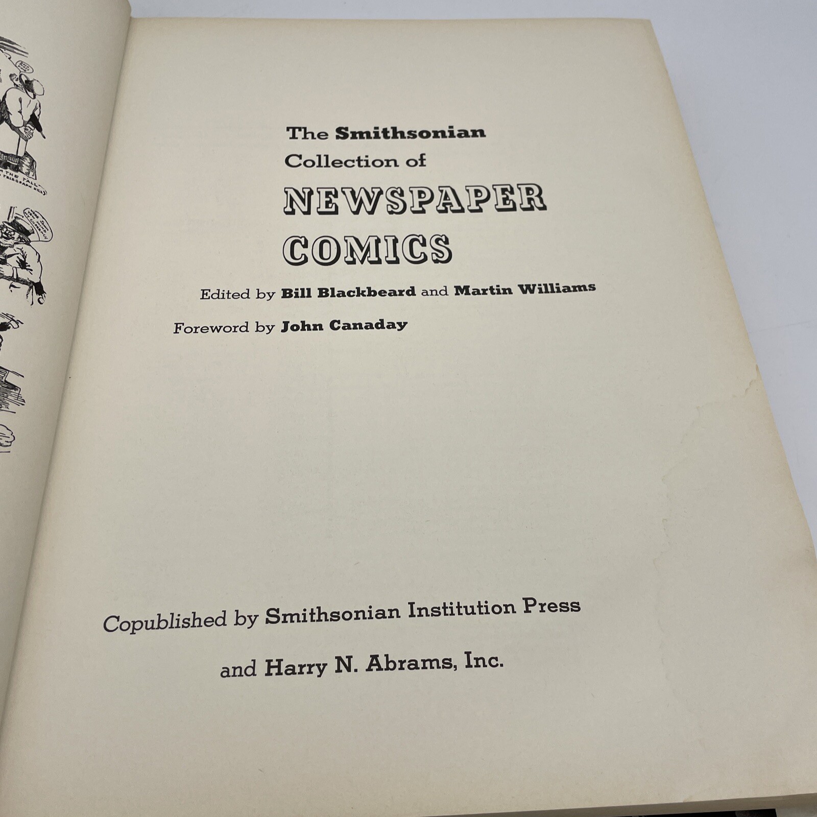 The Smithsonian Collection of Newspaper Comic Blackwood & Williams Hardcover D/J