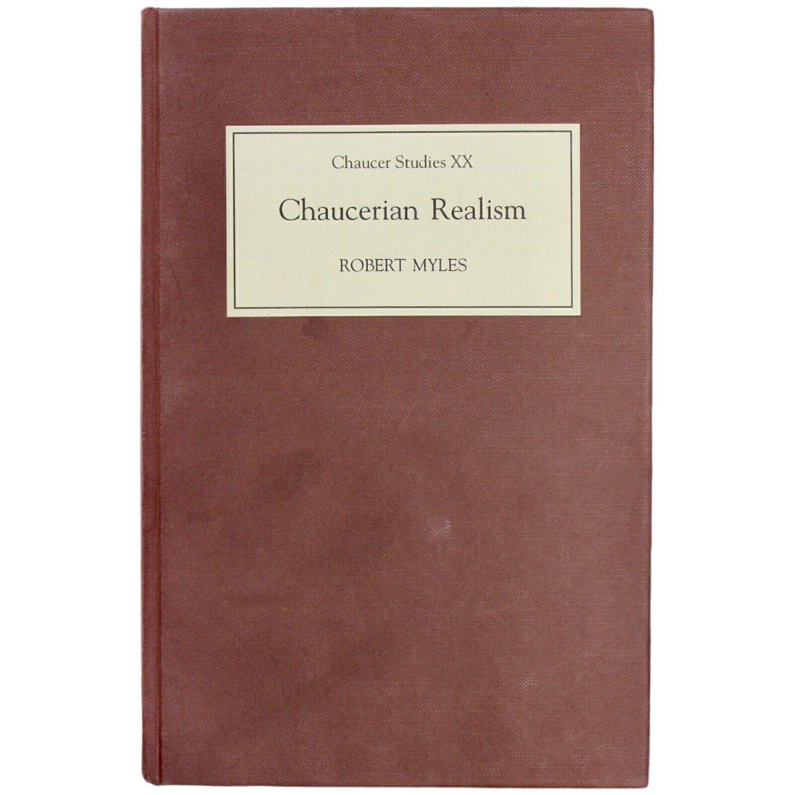 CHAUCER MEDIEVAL REALISM LITERATURE POETRY SEMIOLOGY METAPHYSICS REVIEW COPY 1ST