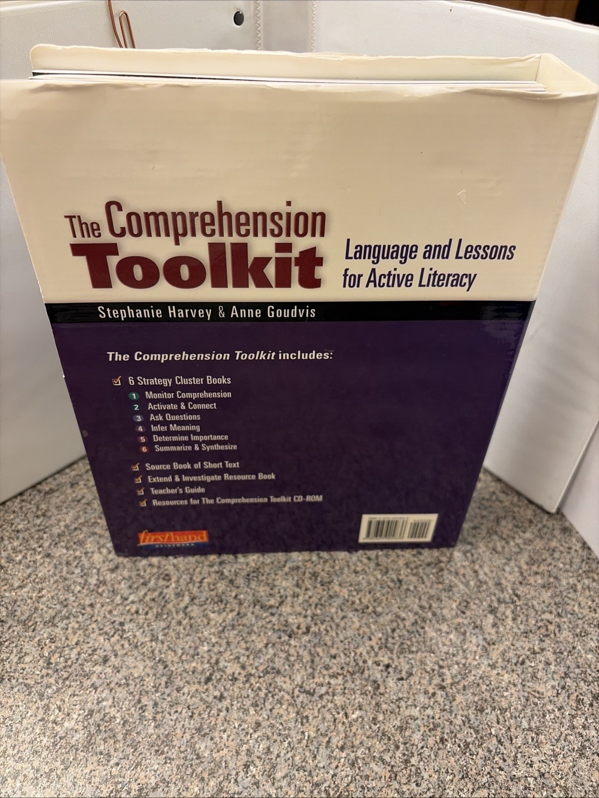 The Comprehension Toolkit: Language & Lessons for Active Literacy by Goudvis