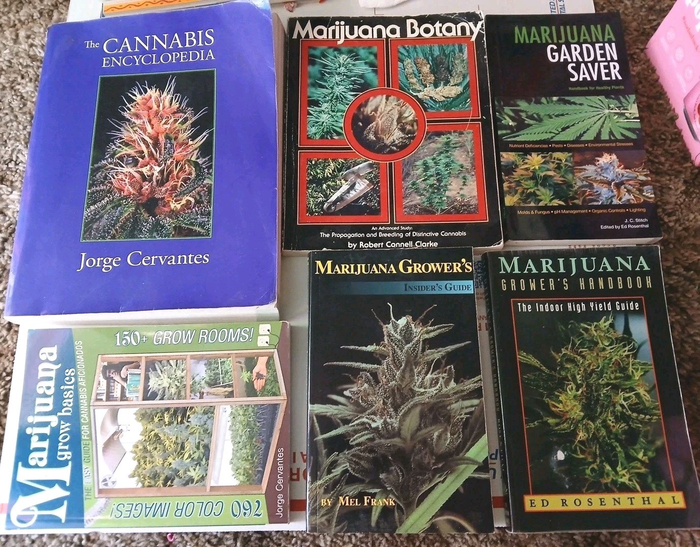 Lot Of 6 Cannabis Cultivation Books Jorge Cervantes Ed Rosenthal Mel Frank +