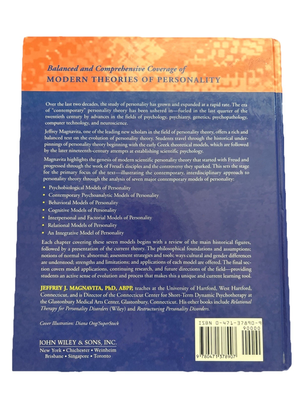 John Wiley & Sons Theories of Personality Hardcover 2001 Jeffrey J. Magnavita