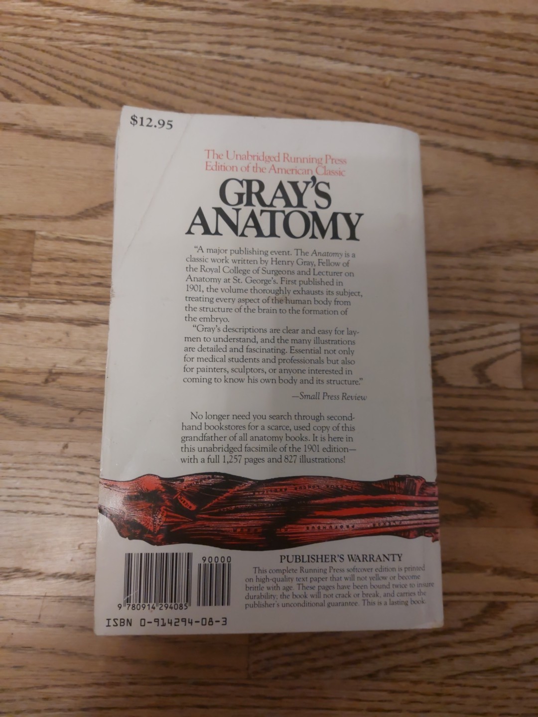 Gray’s Anatomy : The Unabridged Running Press Edition of the American Classic by