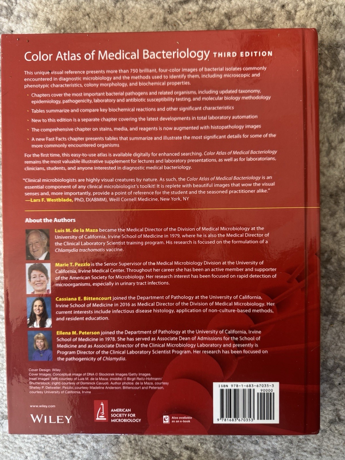 Color Atlas of Medical Bacteriology 3rd Edition Hardcover