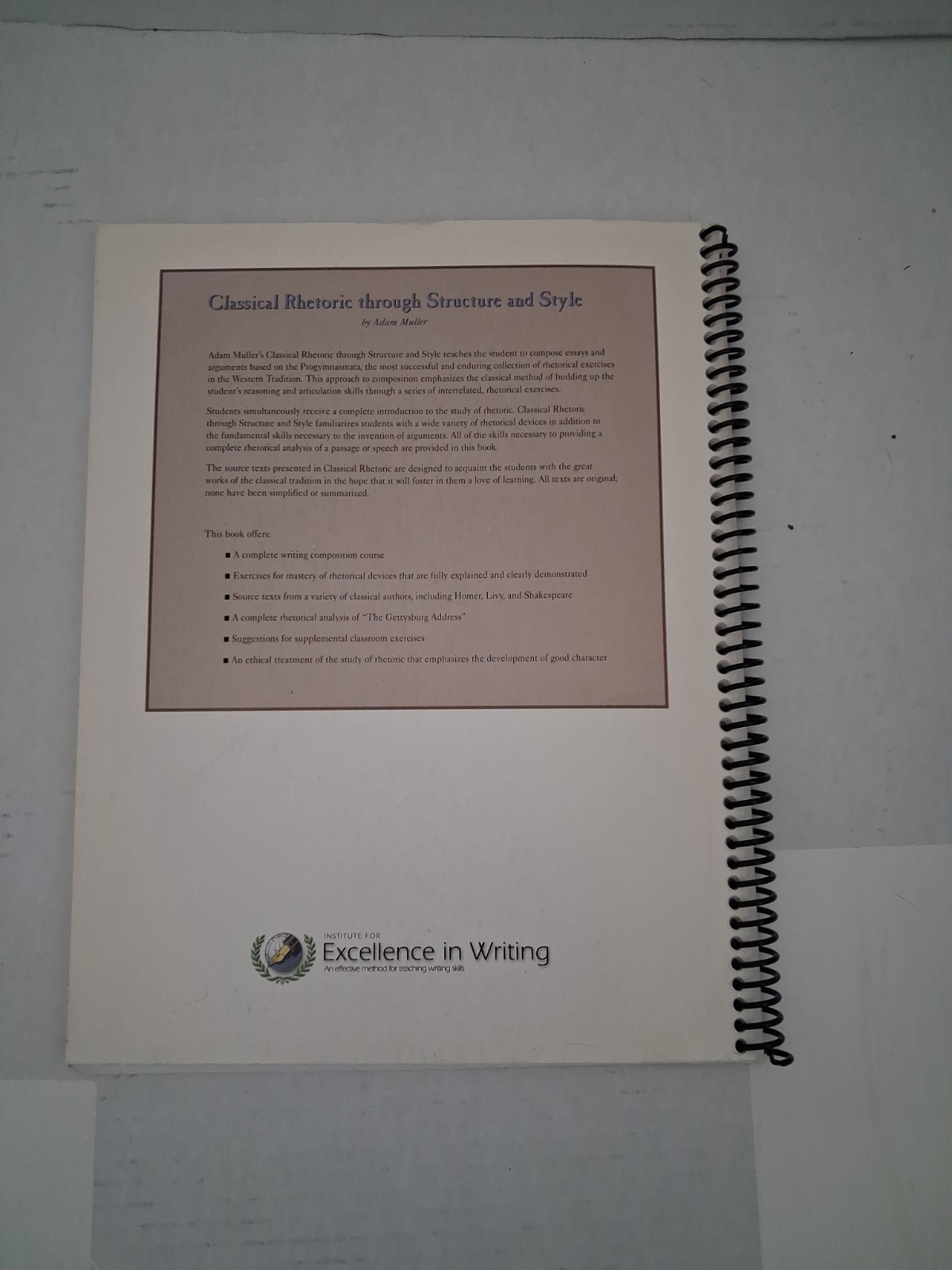 Classical Rhetoric through Structure and Style : Writing Lessons based on th…