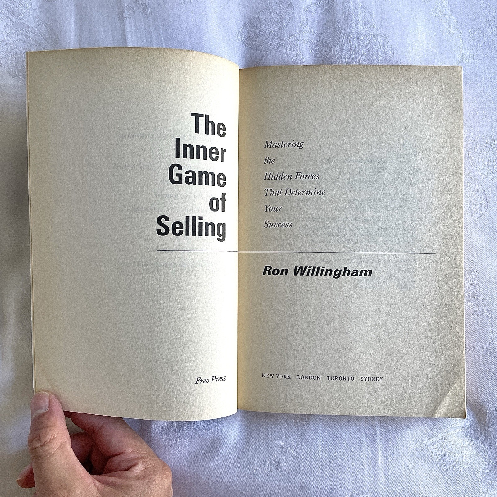 The Inner Game of Selling By Ron Willingham Good Condition