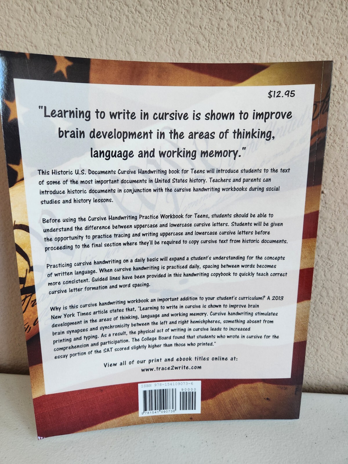 Learning Cursive: Handwriting Practice Workbook for Teens: New! Clean!