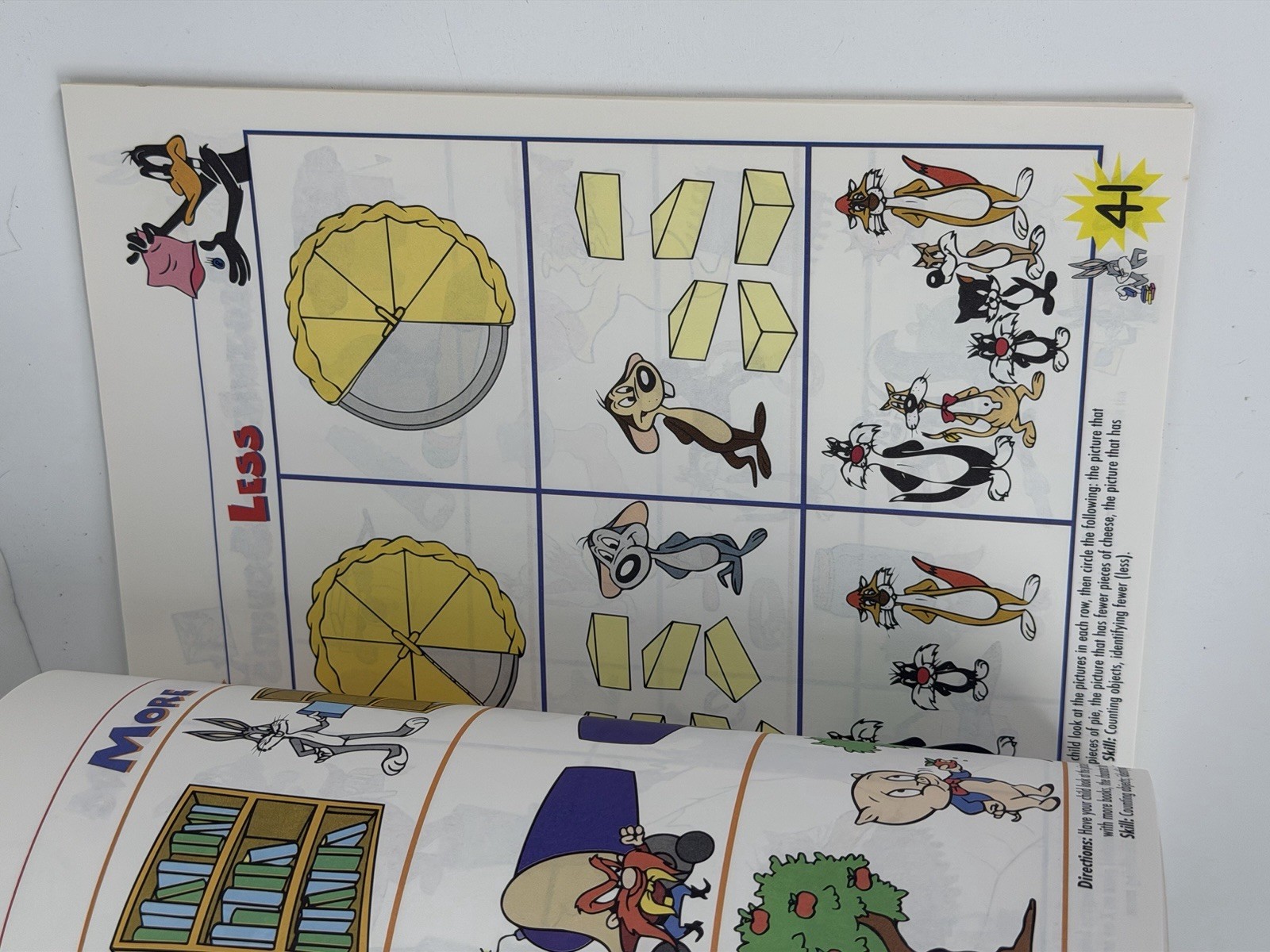 Warner Brothers Thinking Skills Kindergarten Workbook 1999 McGraw Hill New