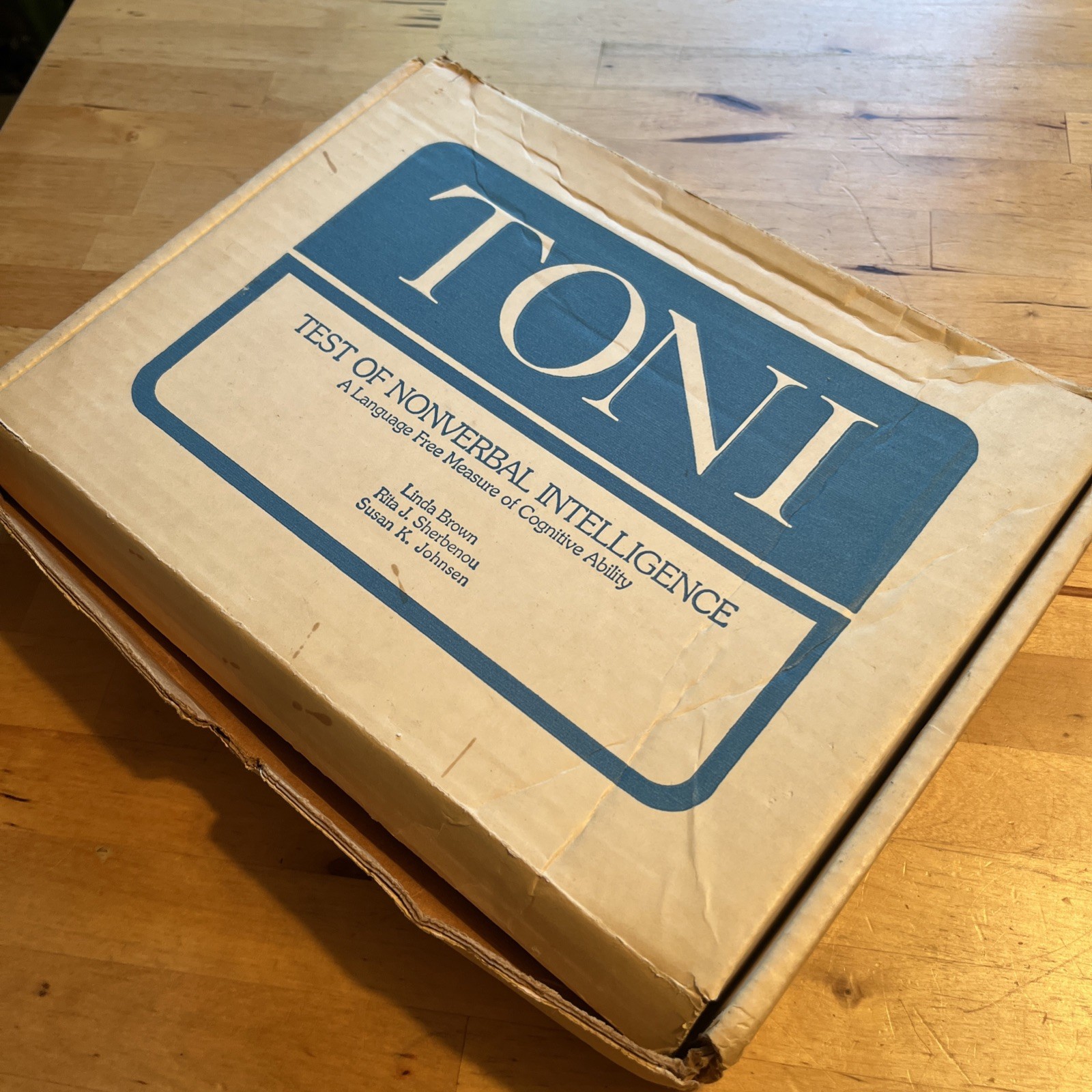 Test Of Nonverbal Intelligence (TONI) In Box, Set/Kit Measure Cognitive Ability