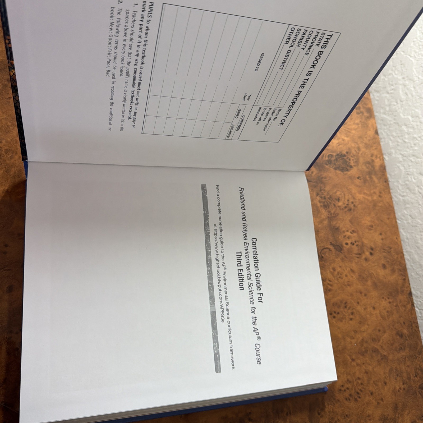 Environmental Science for the AP Course by Rick Relyea and Andrew J. Friedland
