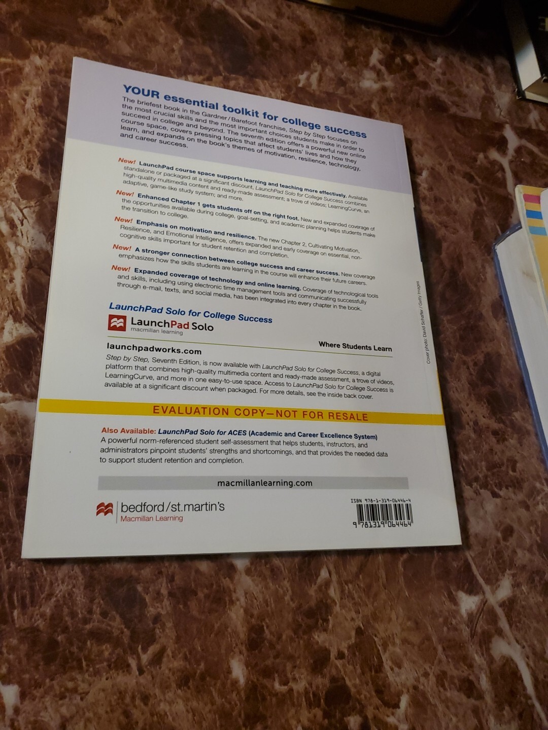 Step by Step to College and Career Success by Gardner, Barefoot 2017 PB
