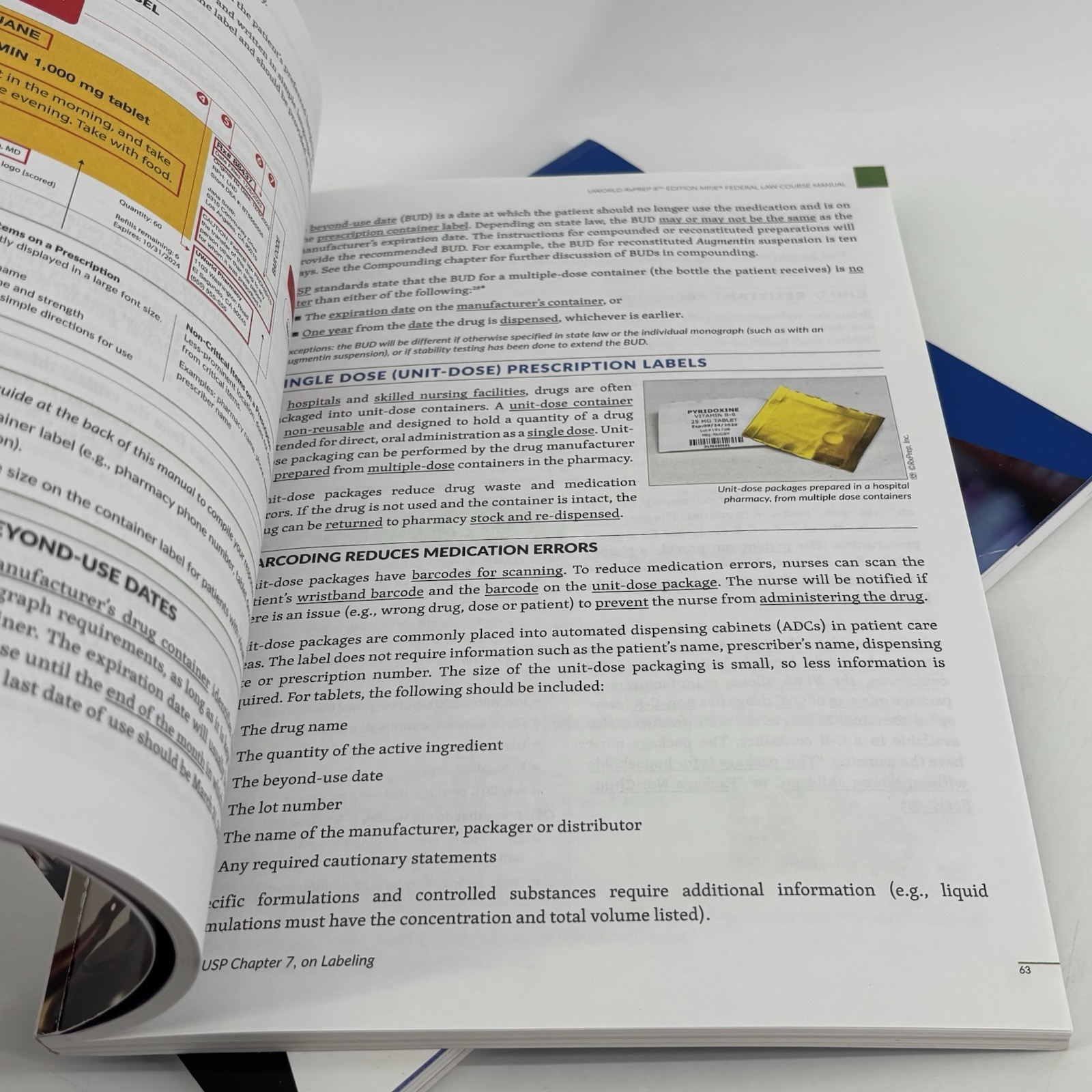 UWorld RxPrep’s MPJE Review Course 8th Ed Pharmacy Law Summary & CPJE Lot Of 2