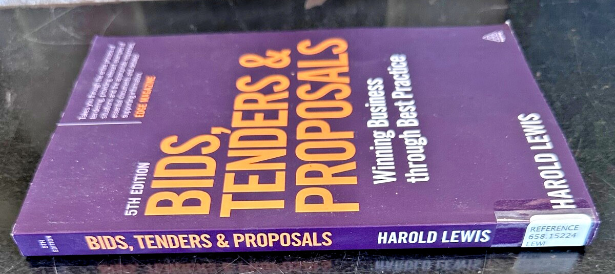 Bids, Tenders, & Proposals 5th Ed by Harold Lewis 2015 SC Kogan Page