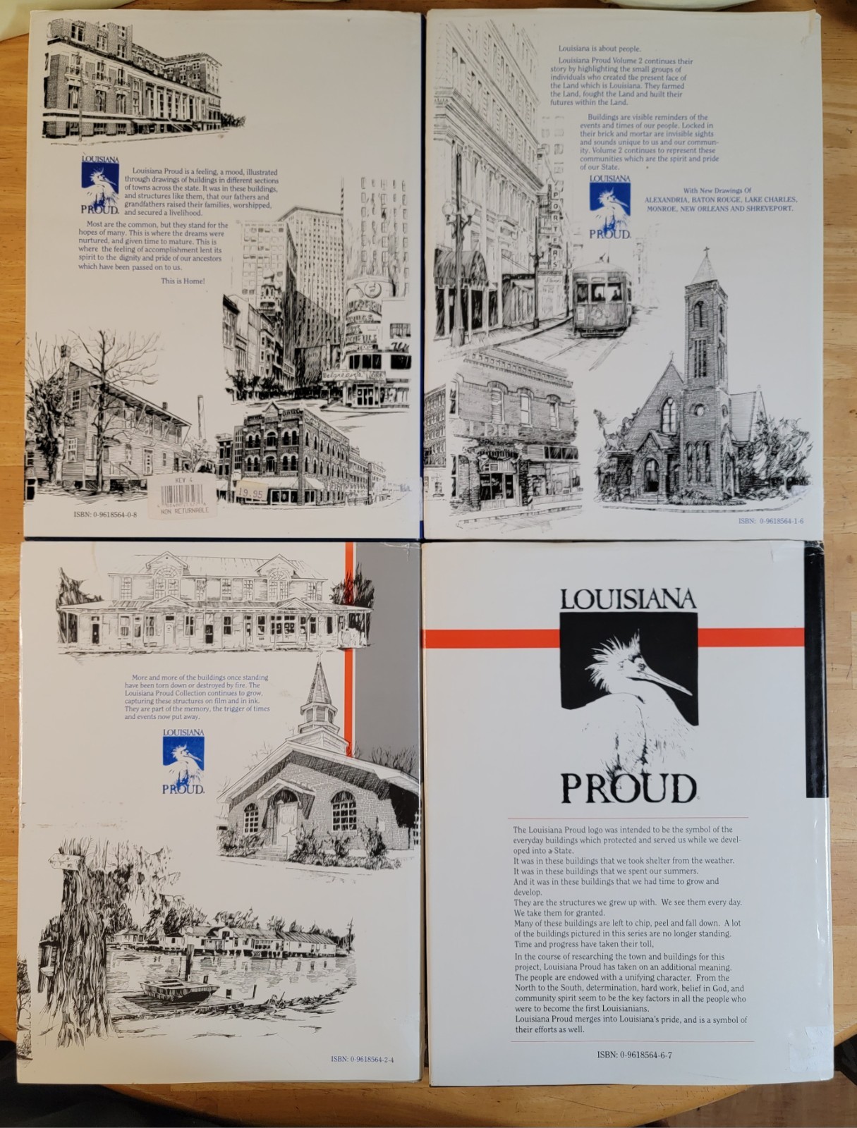 Louisiana Proud 4 Volume Set Illustrated By Andy Smith Some Damage