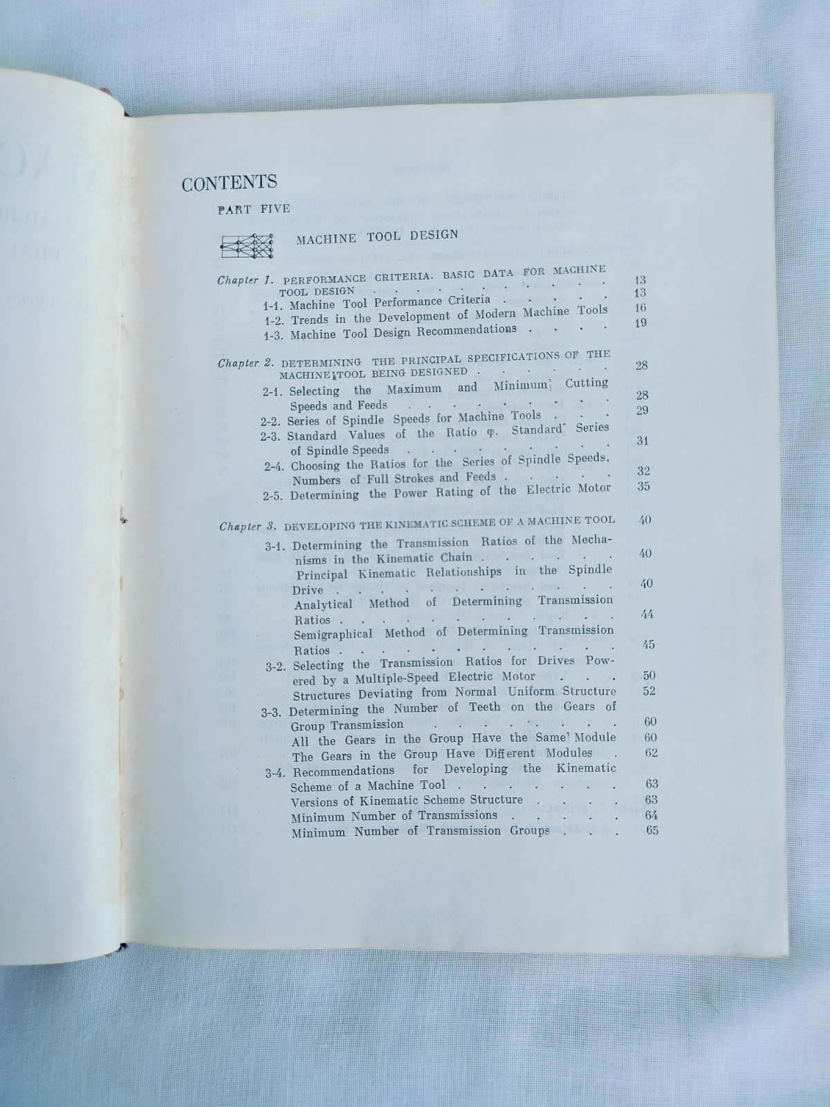Machine Tool Design ( Volume 3 ) by N. Acherkan & Others, Mir Publishers, 1969