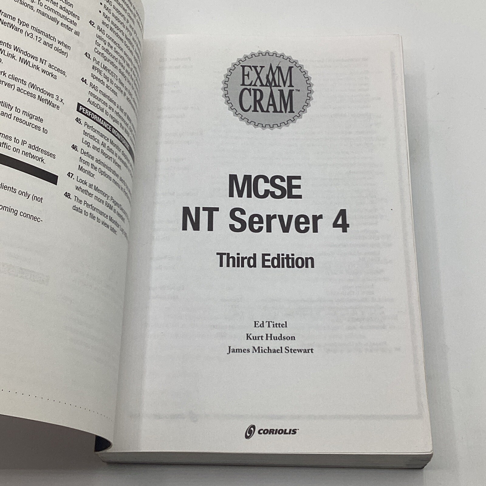 MCSE NT Server 4 Exam Cram By Ed Tittel, Kurt Hudson, James M. Stewart 3rd Ed.