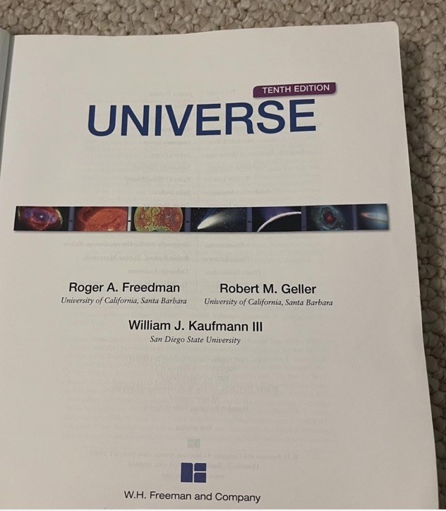 Universe Tenth Edition Astronomy Textbook by Freedman Geller Kaufmann Hardcover