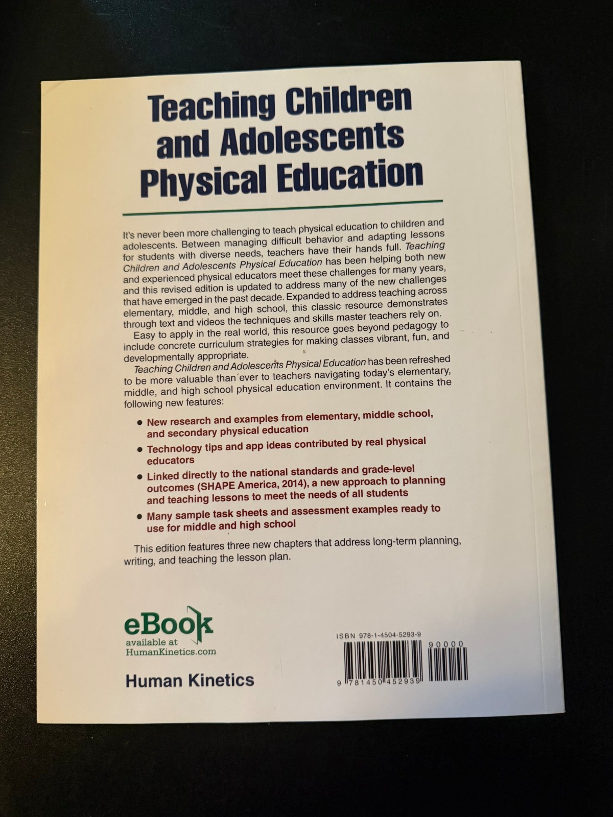 Teaching Children and Adolescents Physical Education Fourth Edition