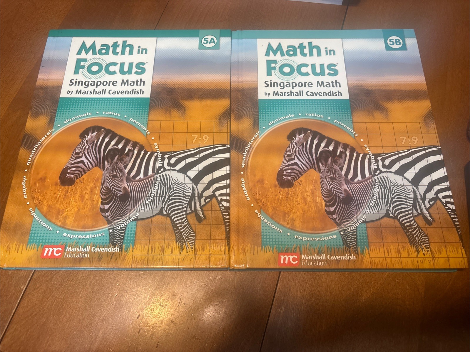 Marshall Cavendish Math in Focus SINGAPORE Math STUDENT Textbook 5A B Homeschool