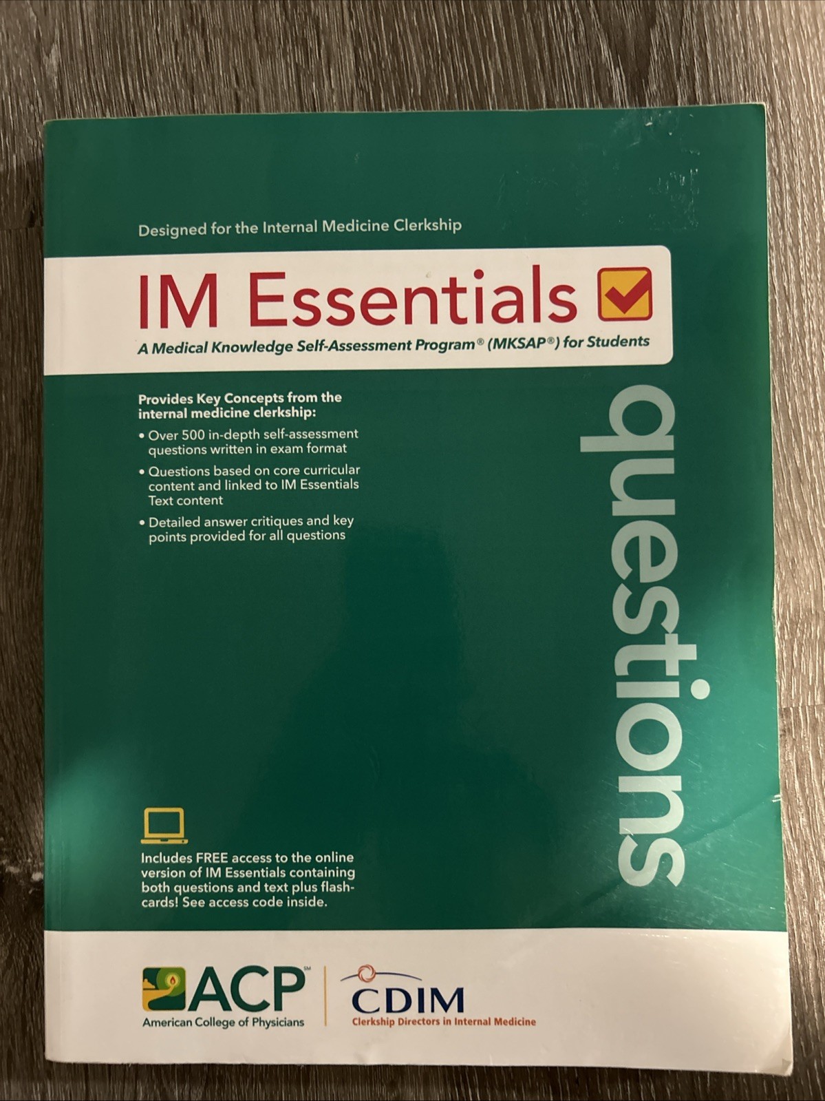 IM Essentials A Medical Knowledge Self-Assessment Program for Students