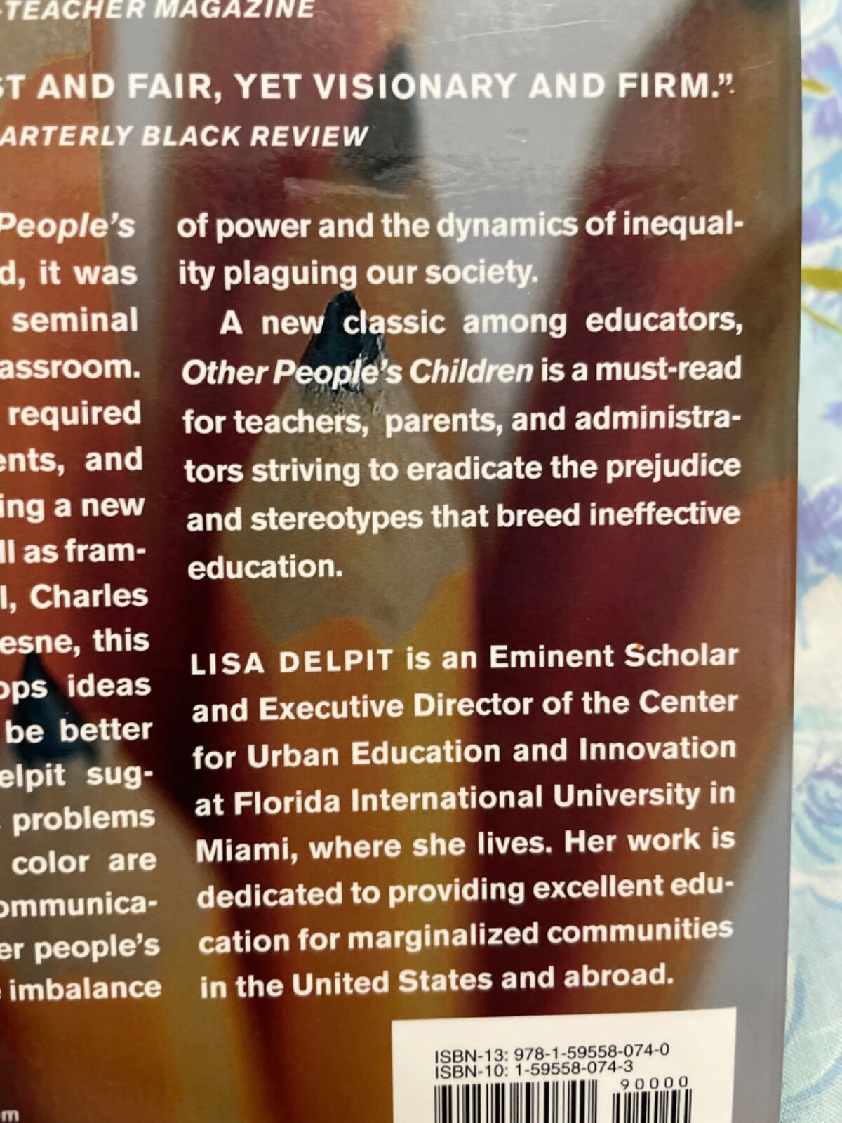 BOOK Other People’s Children LISA DELPIT Cultural Conflict in the Classroom Pb