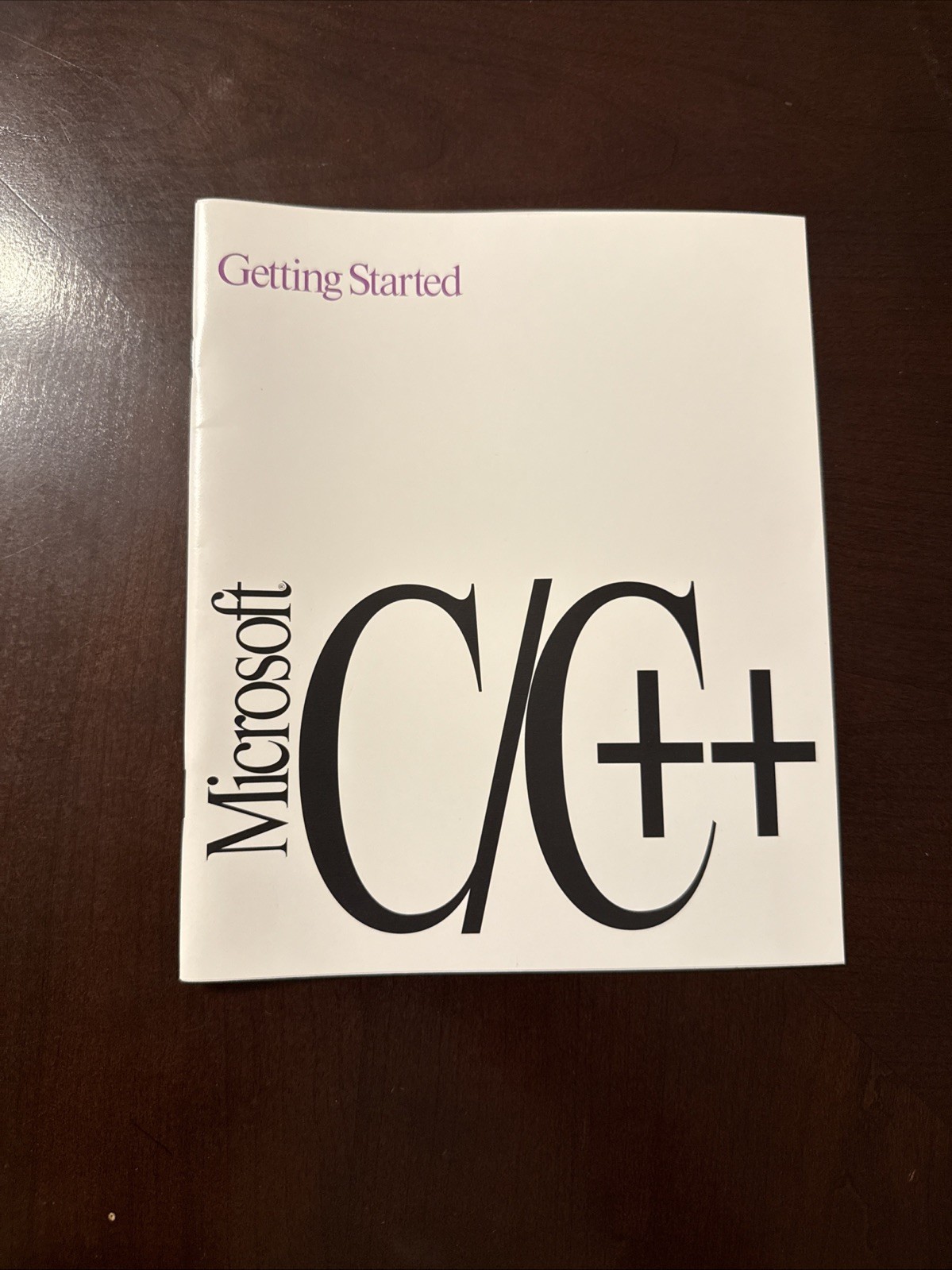 Microsoft Visual C++ 1.0 Getting Started + C++ Tutorial + Quick Reference Set