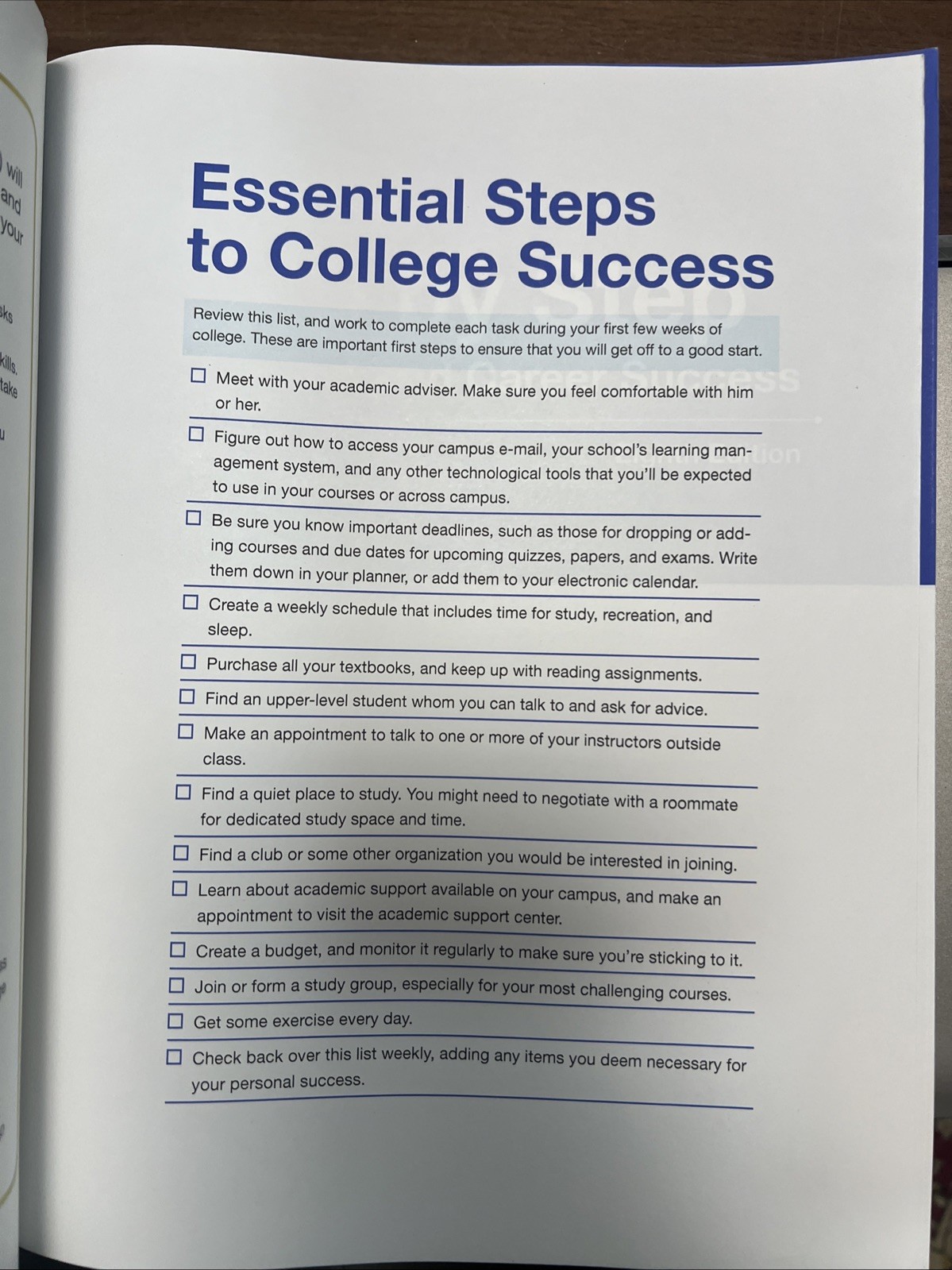 Step by Step to College & Career Success College Textbook