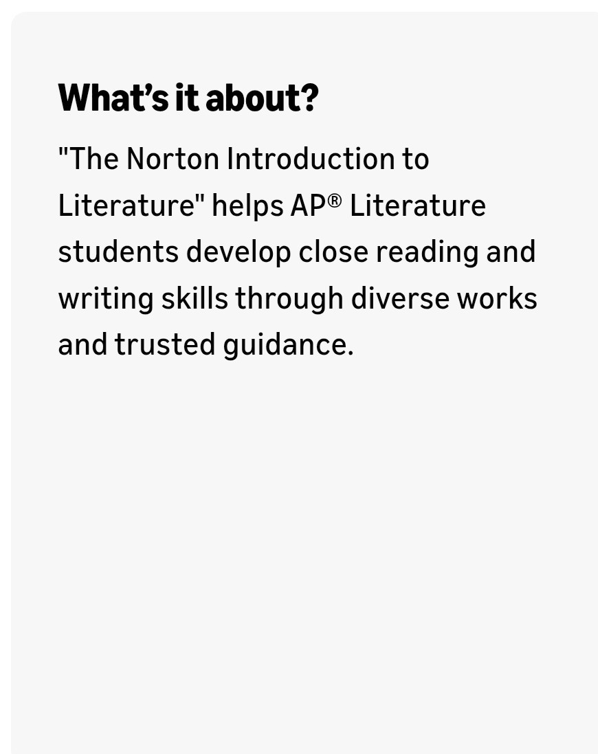 The Norton Introduction to Literature Portable 15th Edition Textbook English