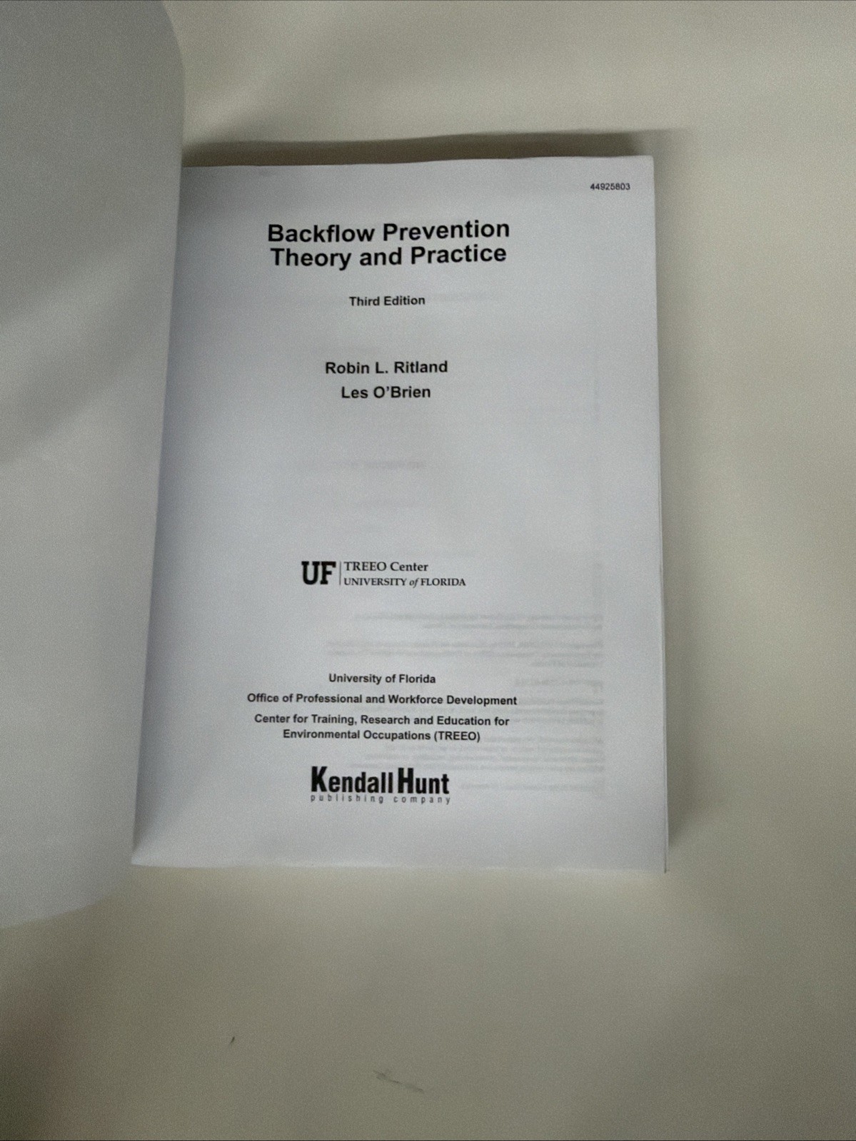 Backflow Prevention : Theory and Practice, Paperback by University of NEW/OTHER