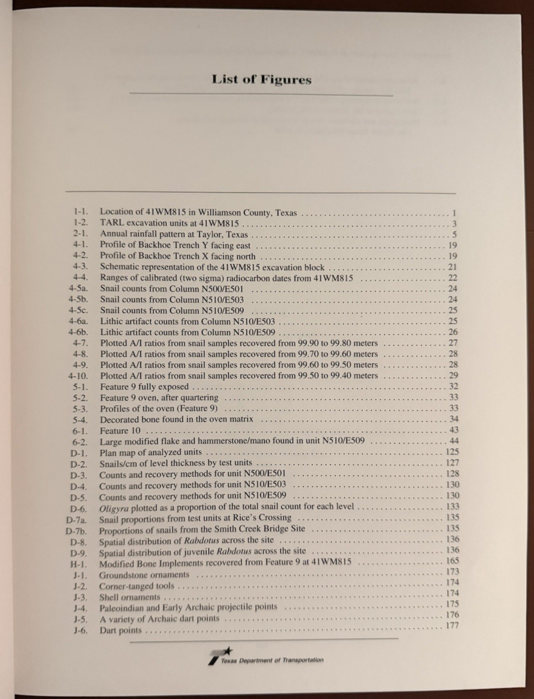Archeological Report 41WM815 Williamson County TX Blackland Prairie TxDOT 2003