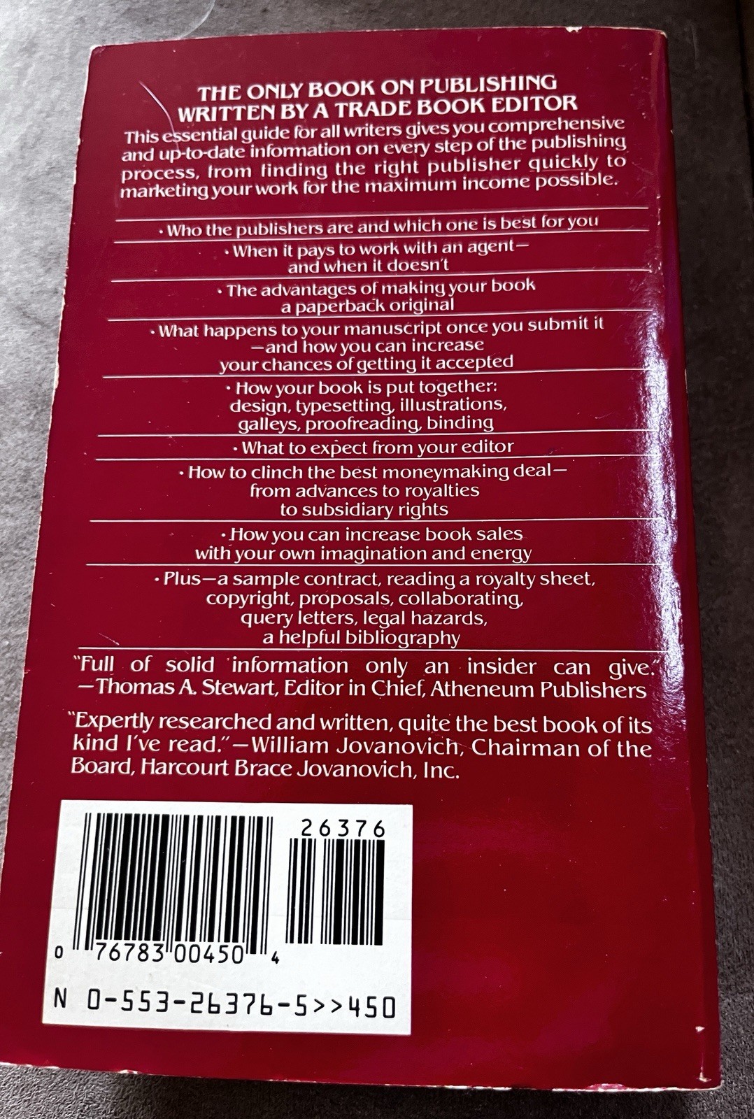 The Writer’s Survival Manual ~ Paperback book ~ 1982 ~ Carol Meyer