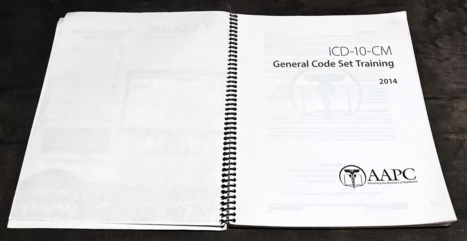 Lot 2 AAPC ICD-10-CM Complete Draft 2014 Code Set+General Training Books VG Free