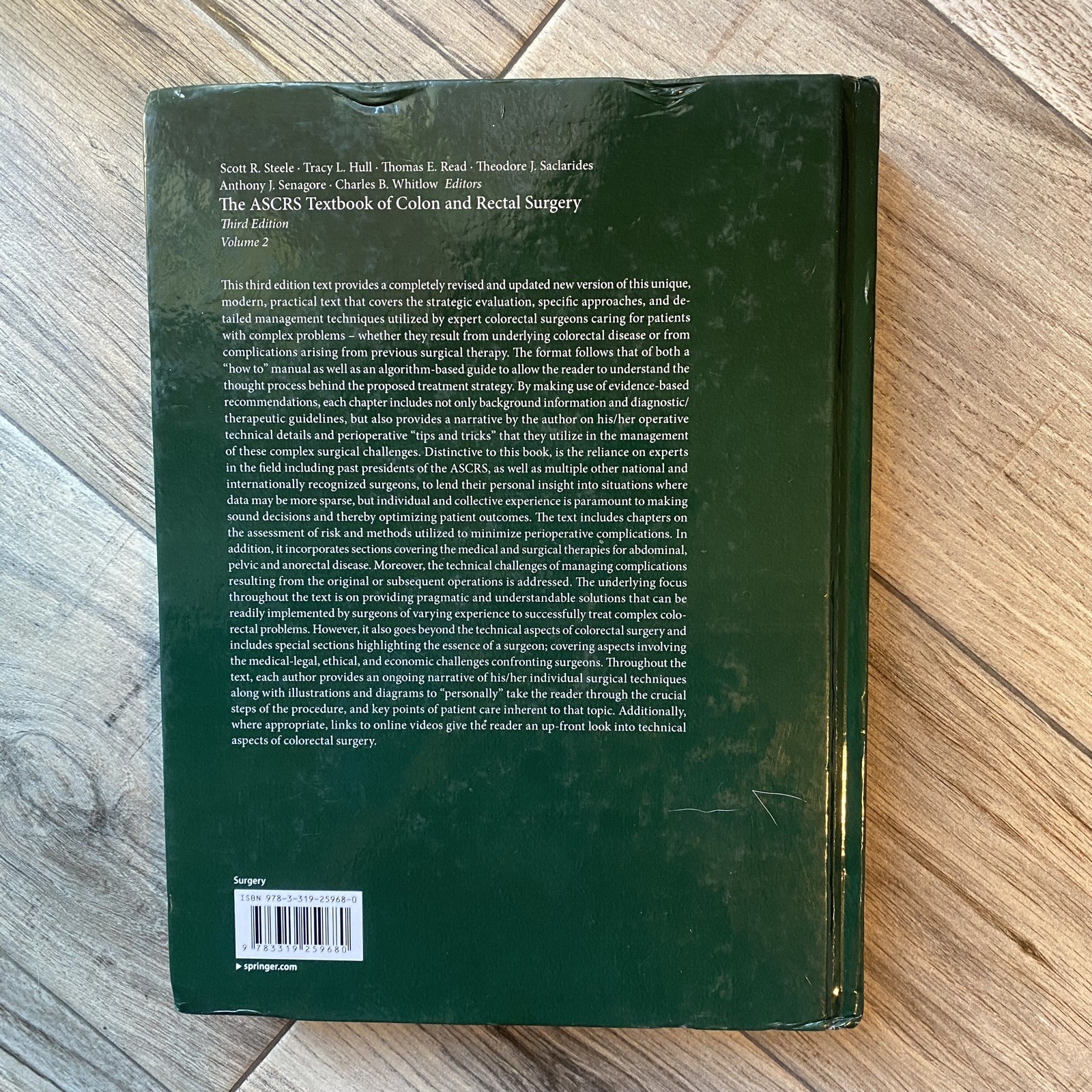 Ascrs Textbook of Colon & Rectal Surgery, Hardback by Steele, Scott R. VOLUME 2