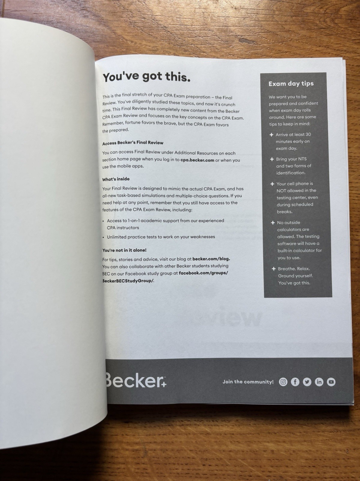 Becker Professional Education CPA Exam Review – V 4.1 Business Final Review…