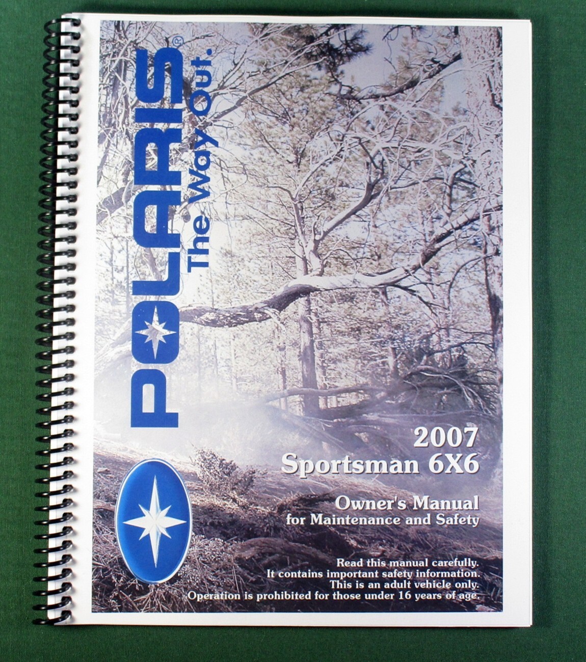 2007 Polaris Sportsman 6X6 ATV Owner’s Manual: 144 Pages & Protective Covers!