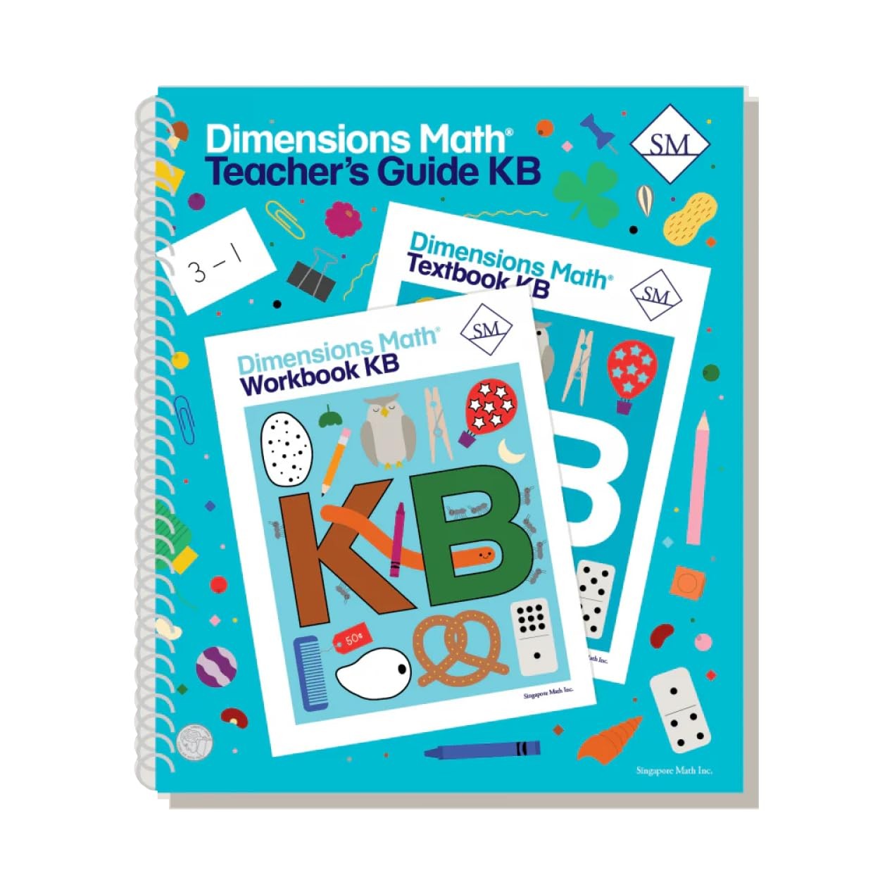 Dimensions Math Teacher’s Guide KB | Singapore Math Inc. [Spiral-bound] [Pap…