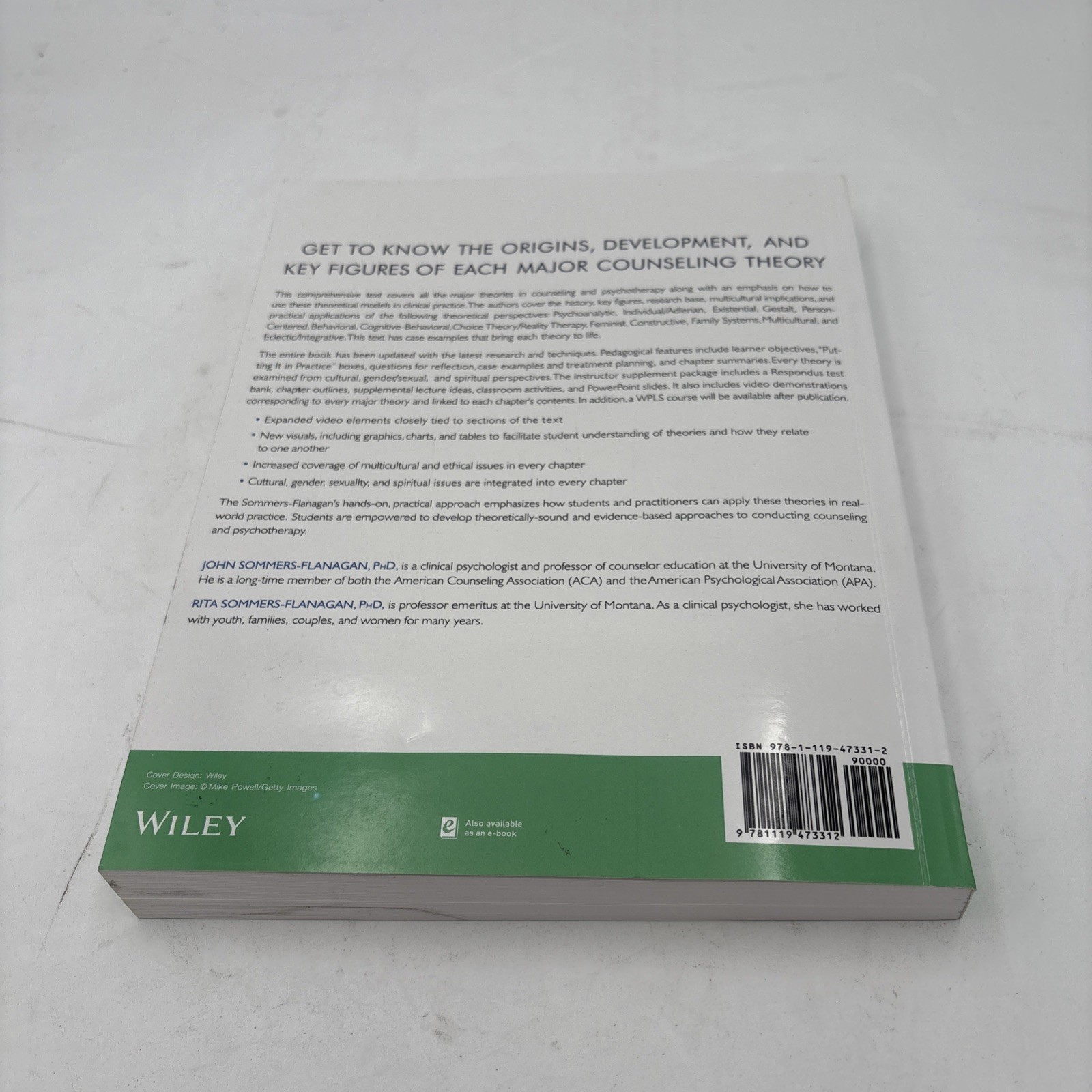 Counseling & Psychotherapy Theories 3rd Ed Sommers-Flanagan Like New I1-11