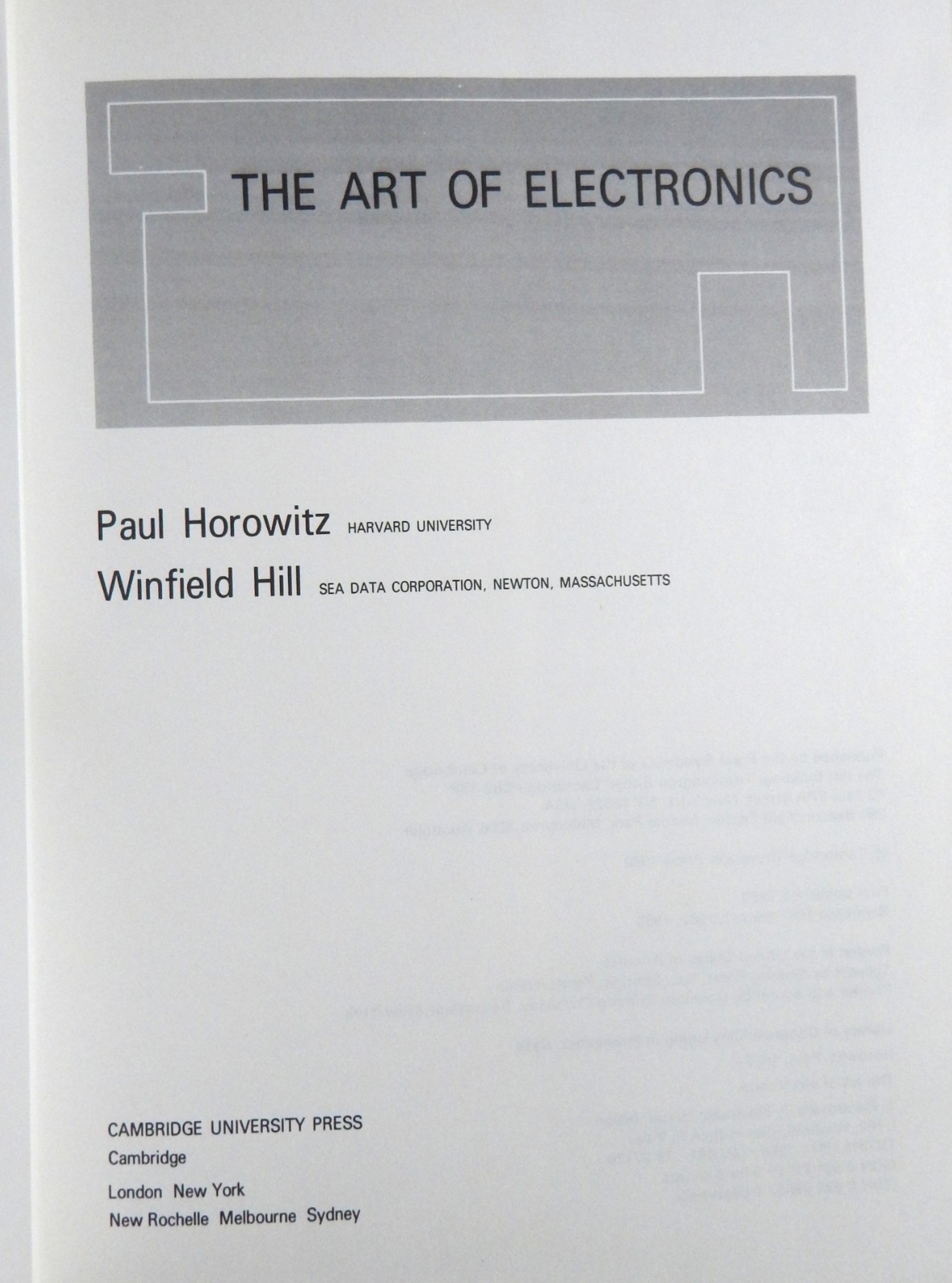 The Art Of Electronics Horwitz Hill 1983 HCDJ electronic circuit design FET amps