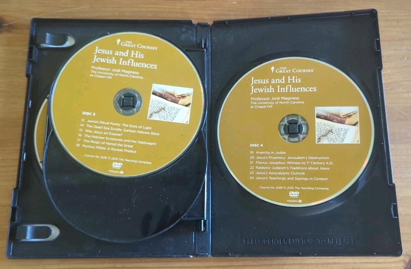Great Courses: Jesus and His Jewish Influences by Jodi Magness (2015, 4-DVD Set)