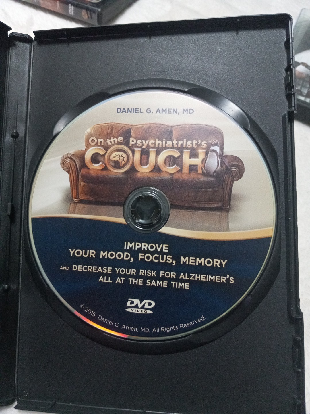 On the Psychiatrist’s Couch by Daniel G Amen DVD PBS TV show mental health B22