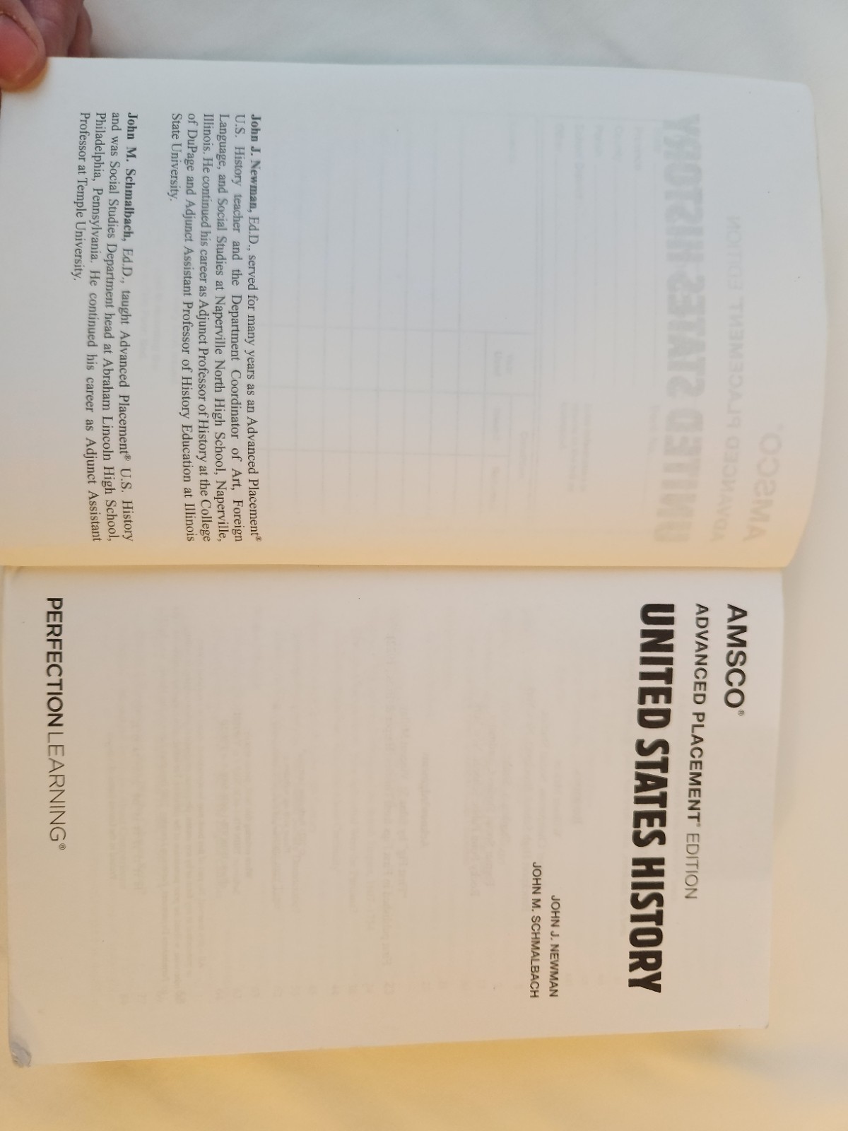 Amsco UNTED STATES HISTORY Advanced Placement Classic Edition Book