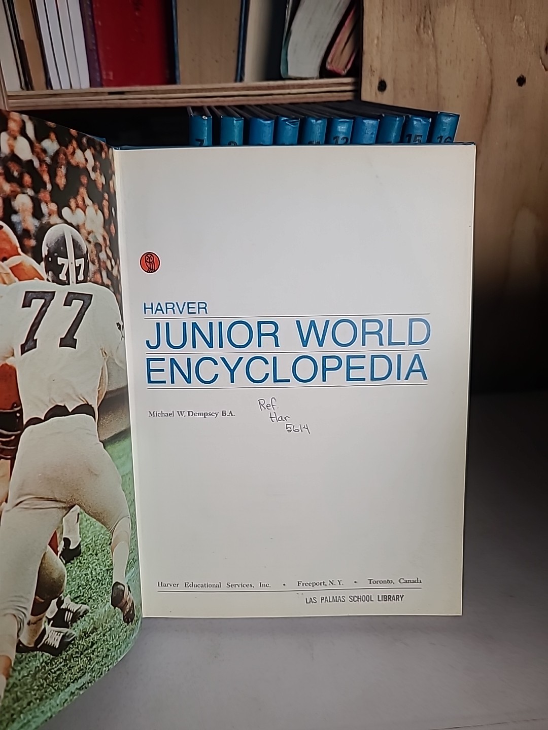 Harver Junior World Encyclopedia Complete Set 16 Volumes Hardcover Atlas Index