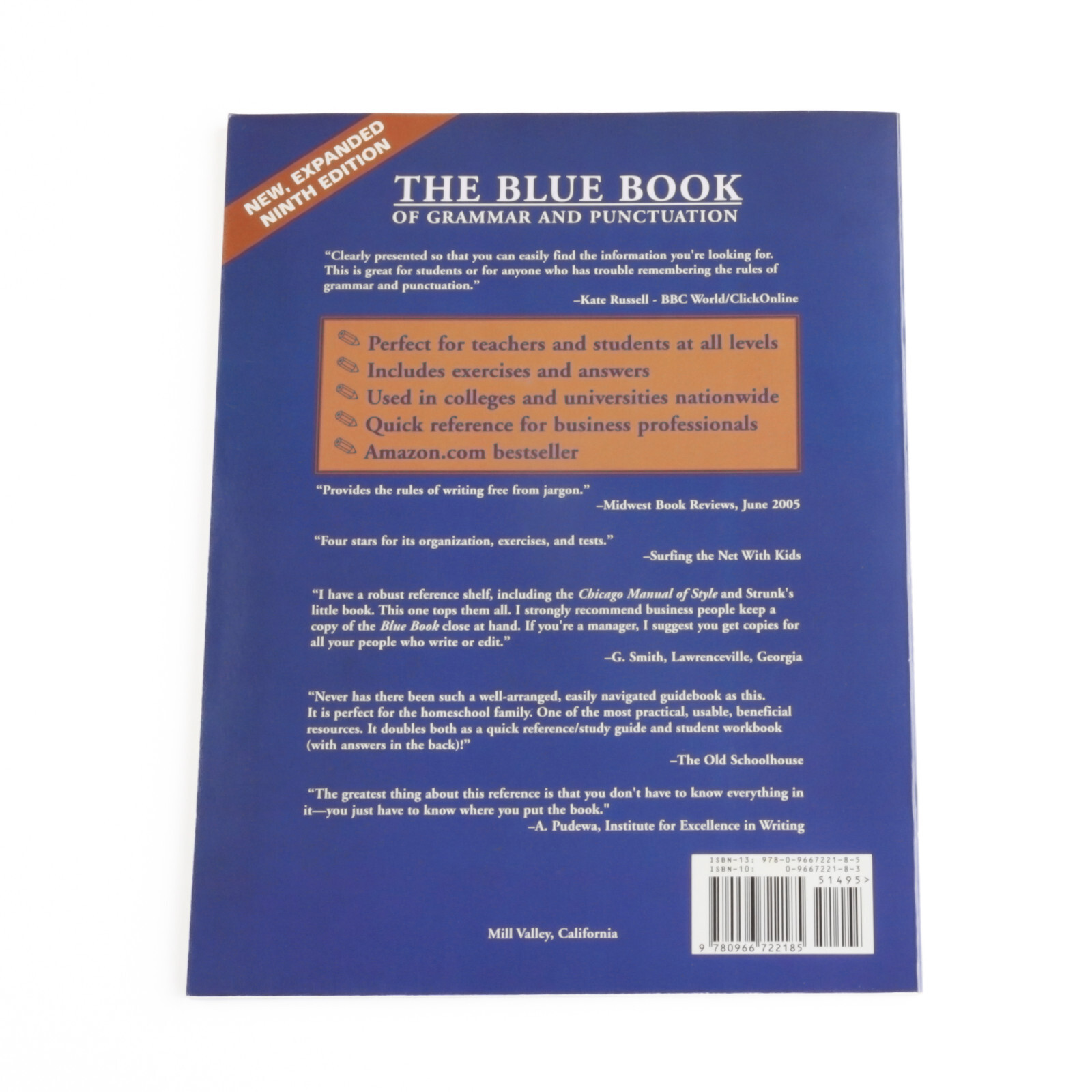 The Blue Book of Grammar and Punctuation Jane Straus 9th Edition 2006