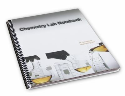 Chemistry Lab Notebook with Carbonless Copy Pages 75 Sets (Spiral Bound) by
