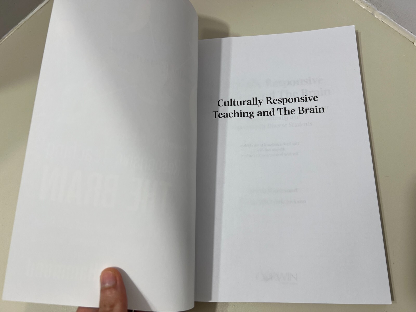 Culturally Responsive Teaching & The Brain, Zaretta Hammond, 2015