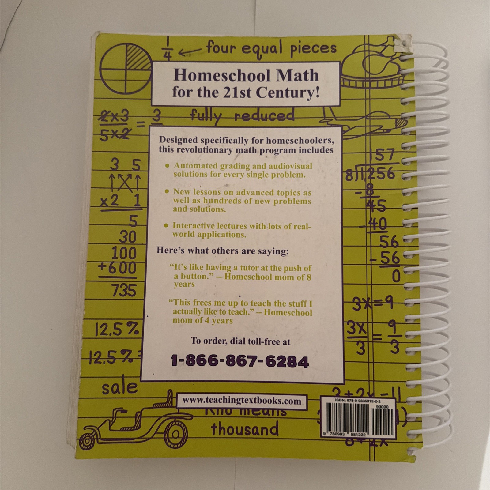 Teaching Textbook: Pre-Algebra Textbook 2.0 & Answer Key/Test Bank
