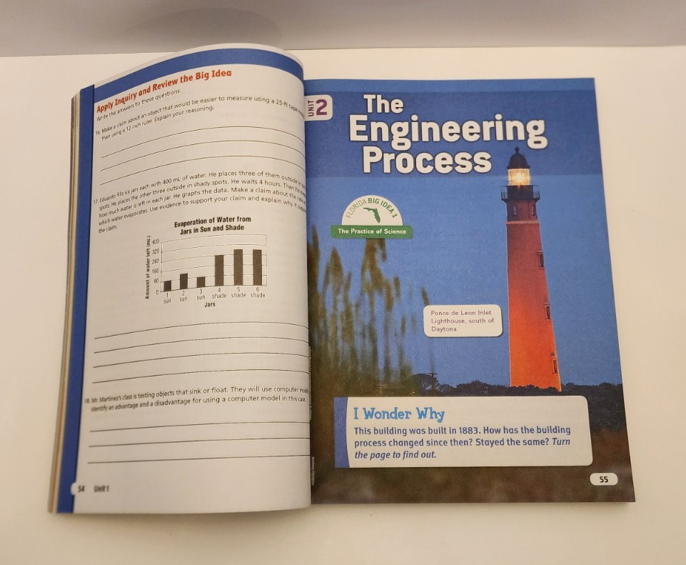 HMH Florida Science : Student Edition Grade 3 (Paperback) Like New