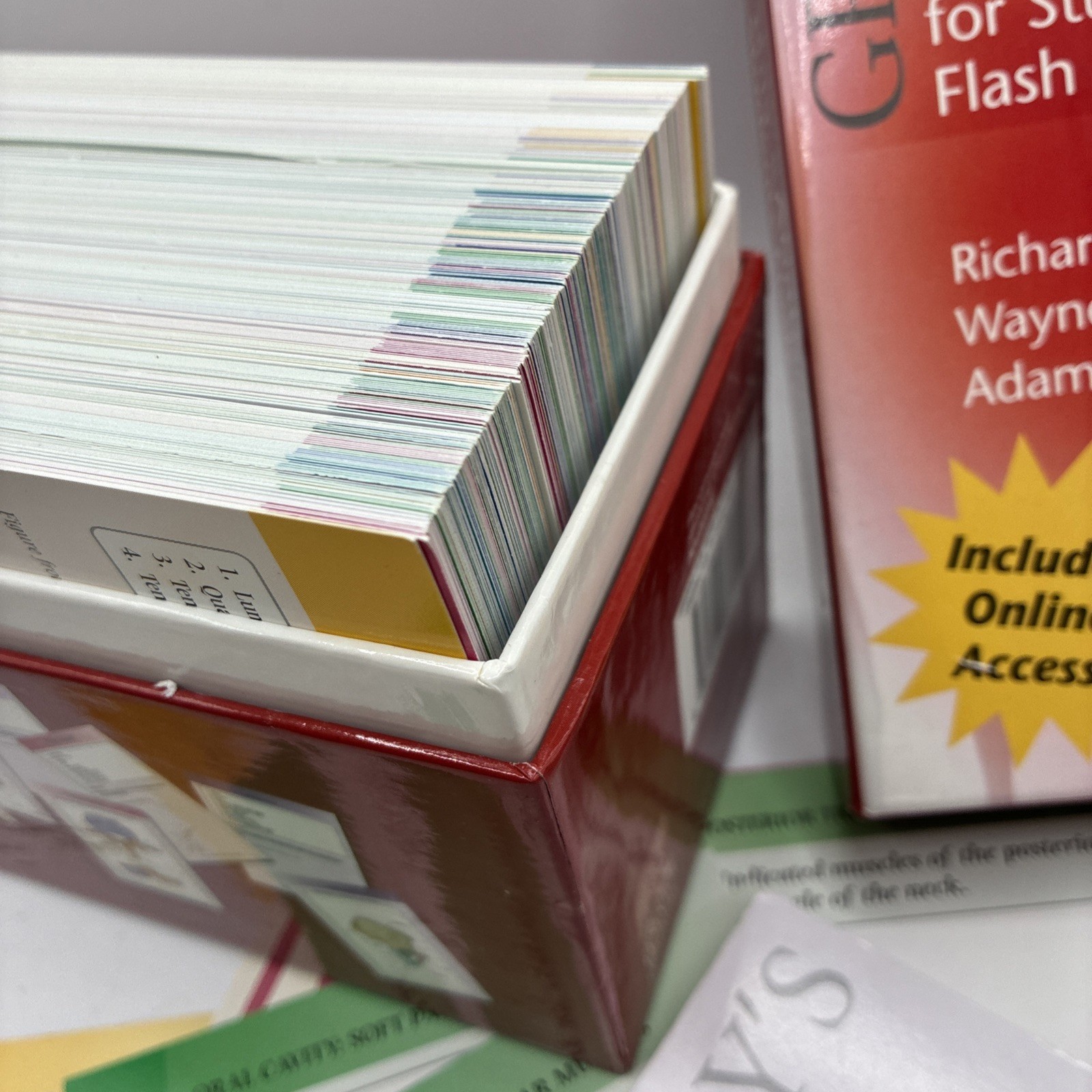 Gray’s Anatomy Flash Cards Excellent Condition Very Informative Great For Study