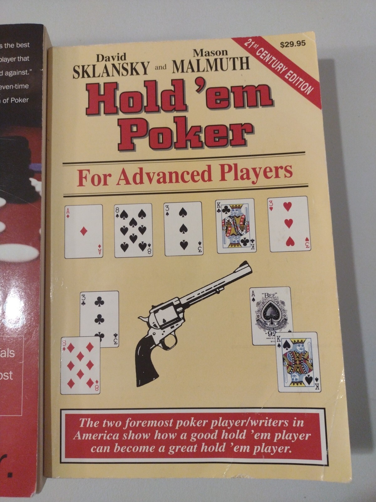 Hold ‘em Poker For Advanced Players & Play Poker Like The Pros 2 Book Lot